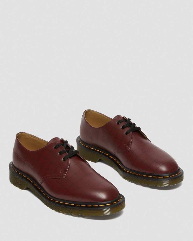 Zapatos Dr Martens 1461 Undercover Made in England Cuero Oxford Shoes (Smooth Cuero) Rojas | PA91-L6HY