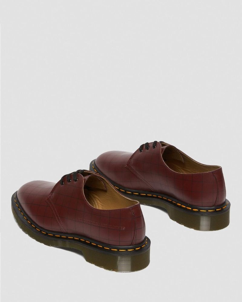 Zapatos Dr Martens 1461 Undercover Made in England Cuero Oxford Shoes (Smooth Cuero) Rojas | PA91-L6HY