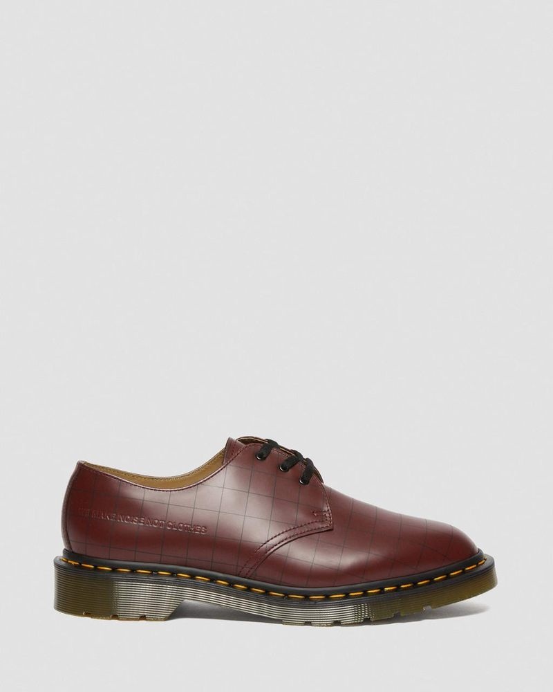 Zapatos Dr Martens 1461 Undercover Made in England Cuero Oxford Shoes (Smooth Cuero) Rojas | PA91-L6HY