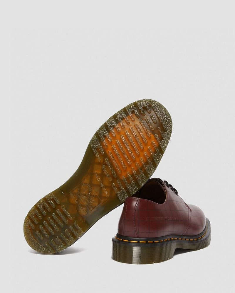 Zapatos Dr Martens 1461 Undercover Made in England Cuero Oxford Shoes (Smooth Cuero) Rojas | PA91-L6HY