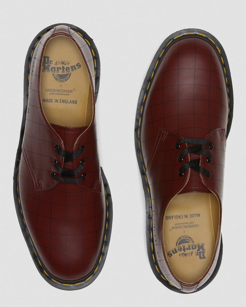 Zapatos Dr Martens 1461 Undercover Made in England Cuero Oxford Shoes (Smooth Cuero) Rojas | PA91-L6HY