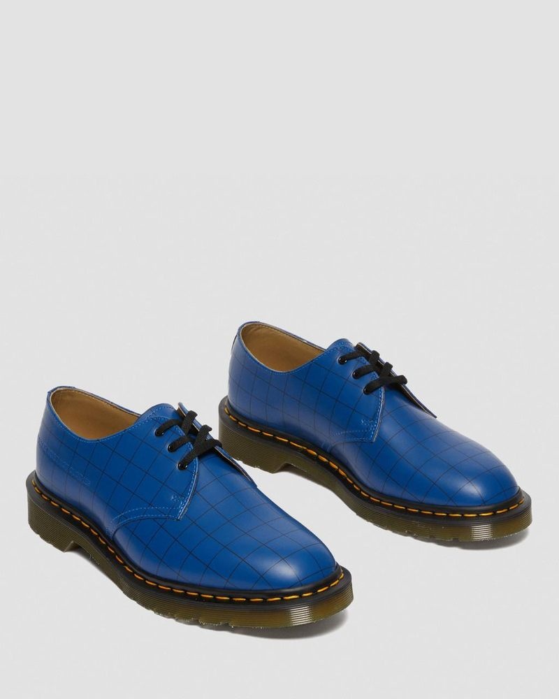 Zapatos Dr Martens 1461 Undercover Made in England Cuero Oxford Shoes (Smooth Cuero) Azules | CP11-A4VF