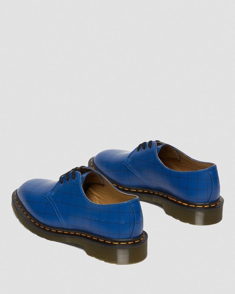 Zapatos Dr Martens 1461 Undercover Made in England Cuero Oxford Shoes (Smooth Cuero) Azules | CP11-A4VF