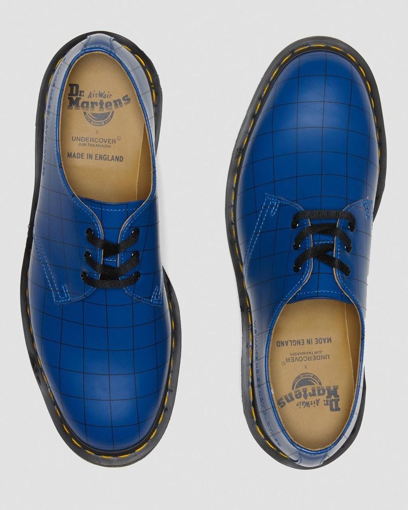 Zapatos Dr Martens 1461 Undercover Made in England Cuero Oxford Shoes (Smooth Cuero) Azules | CP11-A4VF