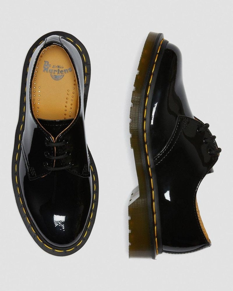 Zapatos Dr Martens 1461 - Charol Cuero Oxford Shoes (Charol Cuero) Negras | XO05-R4AU