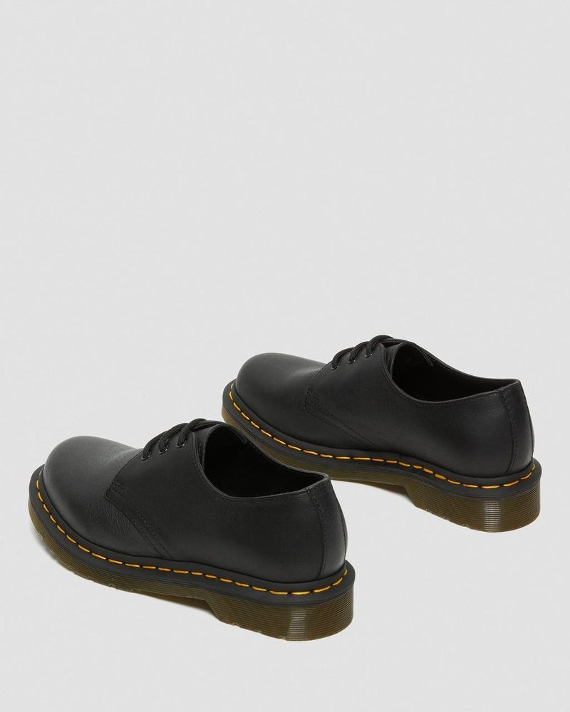 Zapatos Dr Martens 1461 - Virginia Cuero Oxford Shoes (Virginia) Negras | PN77-J5RB