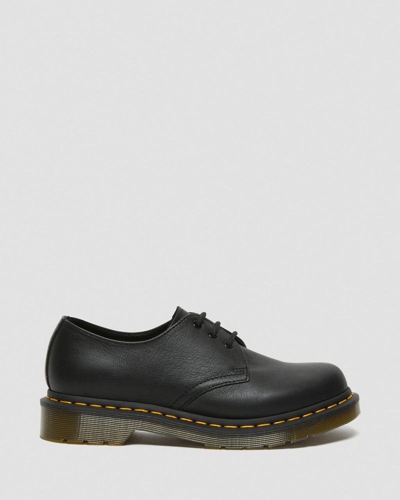 Zapatos Dr Martens 1461 - Virginia Cuero Oxford Shoes (Virginia) Negras | PN77-J5RB