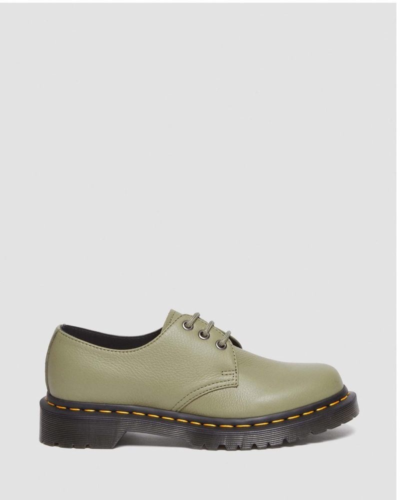 Zapatos Dr Martens 1461 - Virginia Cuero Oxford Shoes (Virginia) Verde Oliva | AM41-W5SI