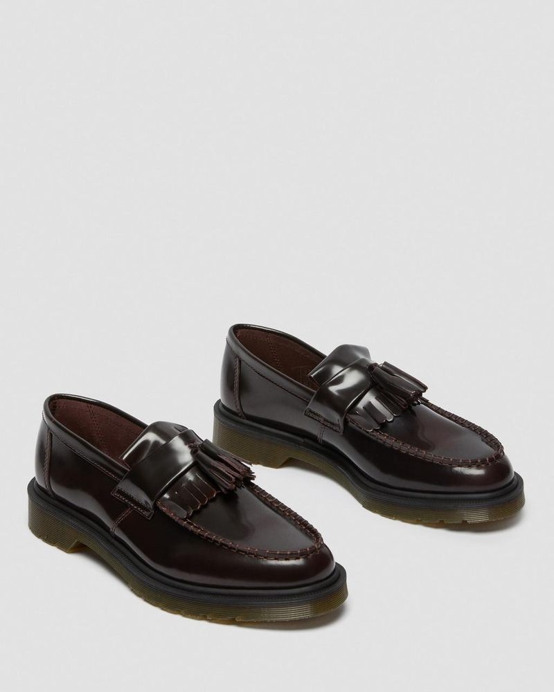 Zapatos Dr Martens Adrian Arcadia Cuero Tassel Loafers (Arcadia) Rojas | ZW88-R7PN