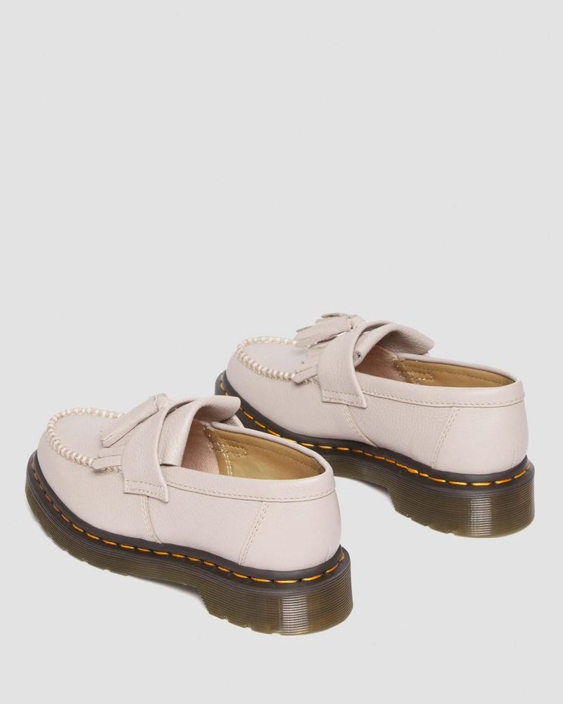 Zapatos Dr Martens Adrian - Virginia Cuero Tassel Loafers (Virginia) Vintage Taupe | NE83-F6KH