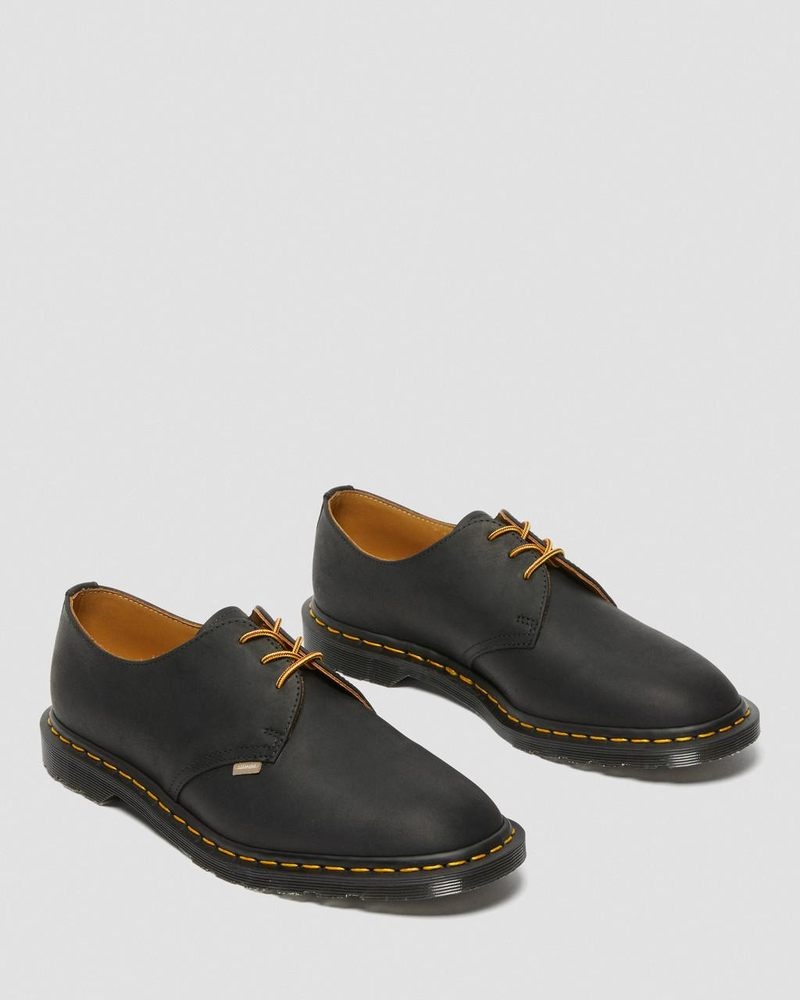 Zapatos Dr Martens Archie II JJJJound Wyoming Cuero Encaje Up Shoes (Wyoming) Negras | KN28-L1OV