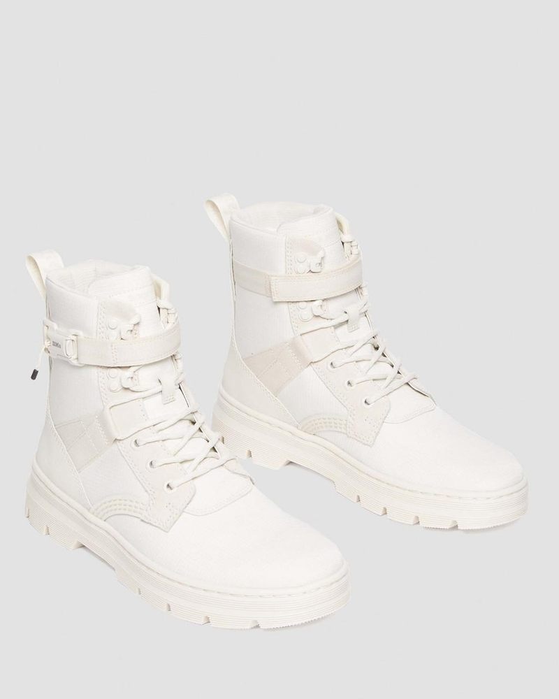 Zapatos Dr Martens Combs Tech II Poly & Cuero Casuales Boots (Extra Tough Nylon) Off White/Natural | SS16-X3FS