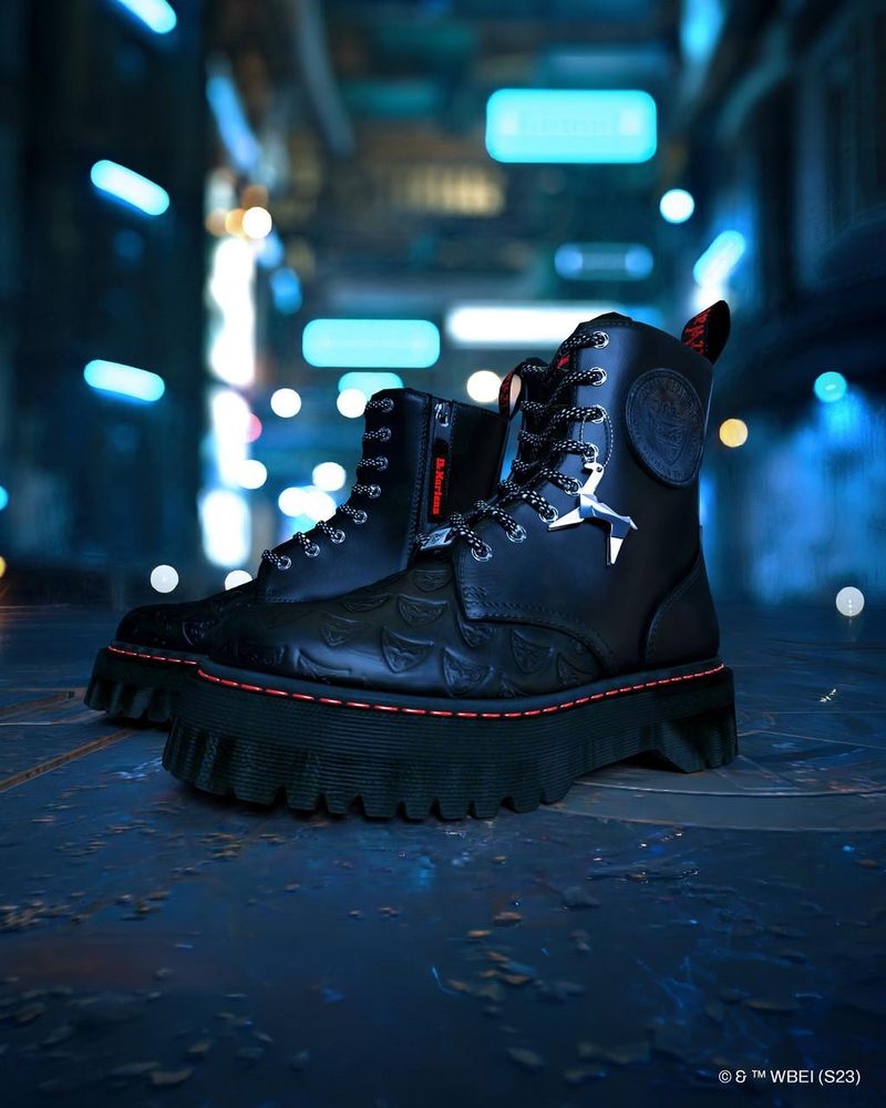 Zapatos Dr Martens Jadon Boot WB Blade Runner Cuero Platforms Negras | YT95-U9WV 