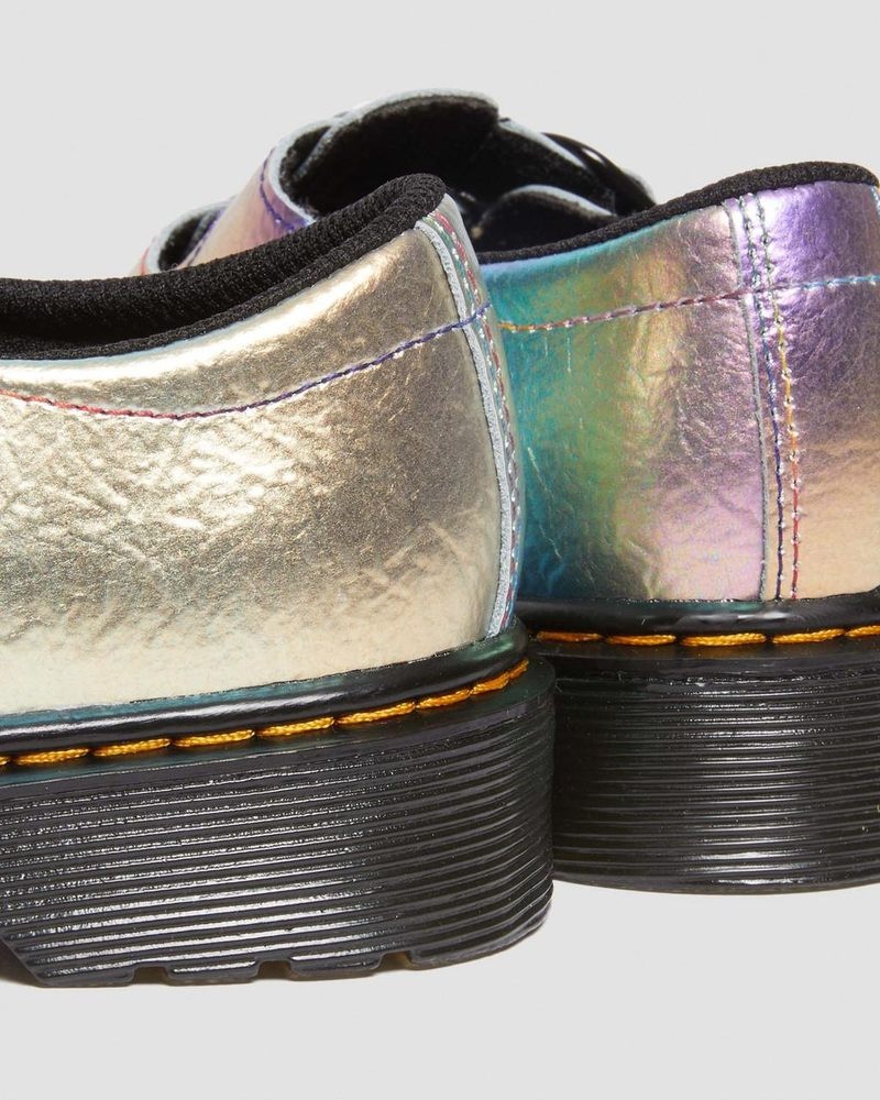 Zapatos Dr Martens Junior 8065 Rainbow Crinkle Cuero Mary Jane Shoes (Rainbow Crinkle) Multi | XS58-A4YQ