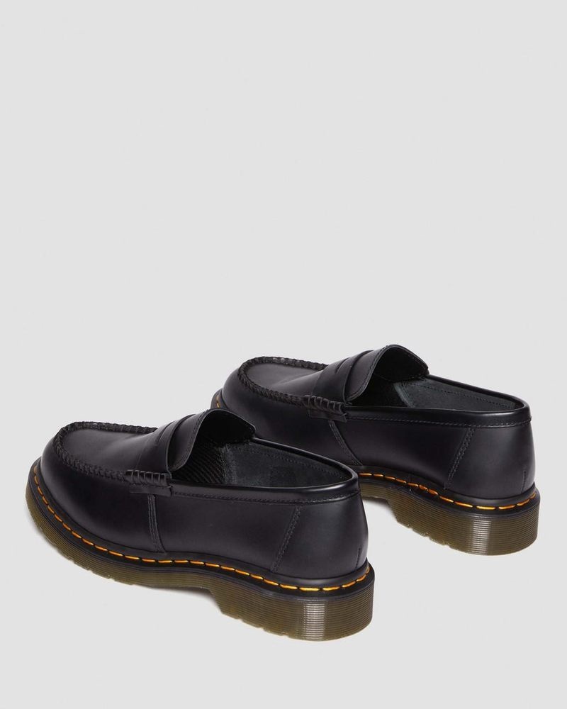 Zapatos Dr Martens Penton Smooth Cuero Loafers (Smooth Cuero) Negras | YW22-U9OQ