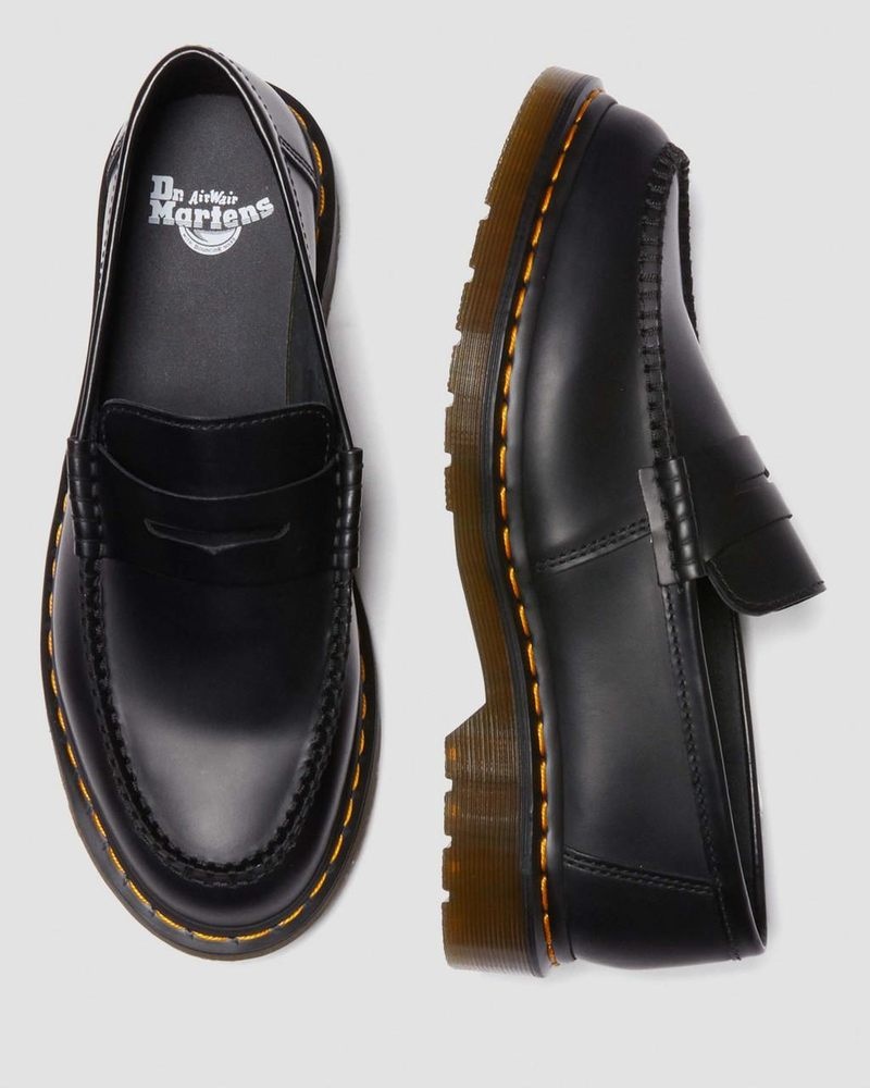 Zapatos Dr Martens Penton Smooth Cuero Loafers (Smooth Cuero) Negras | YW22-U9OQ