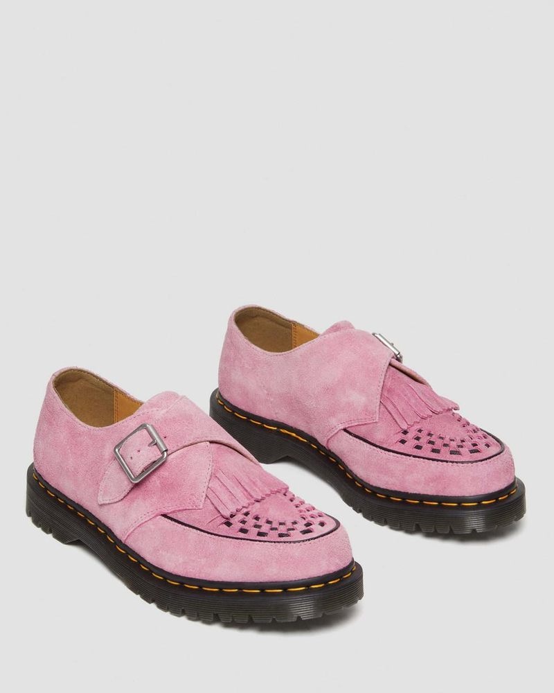 Zapatos Dr Martens Ramsey Gamuza Kiltie Hebilla Creepers (Desert Oasis Gamuza) Rosas | GR38-M2GS