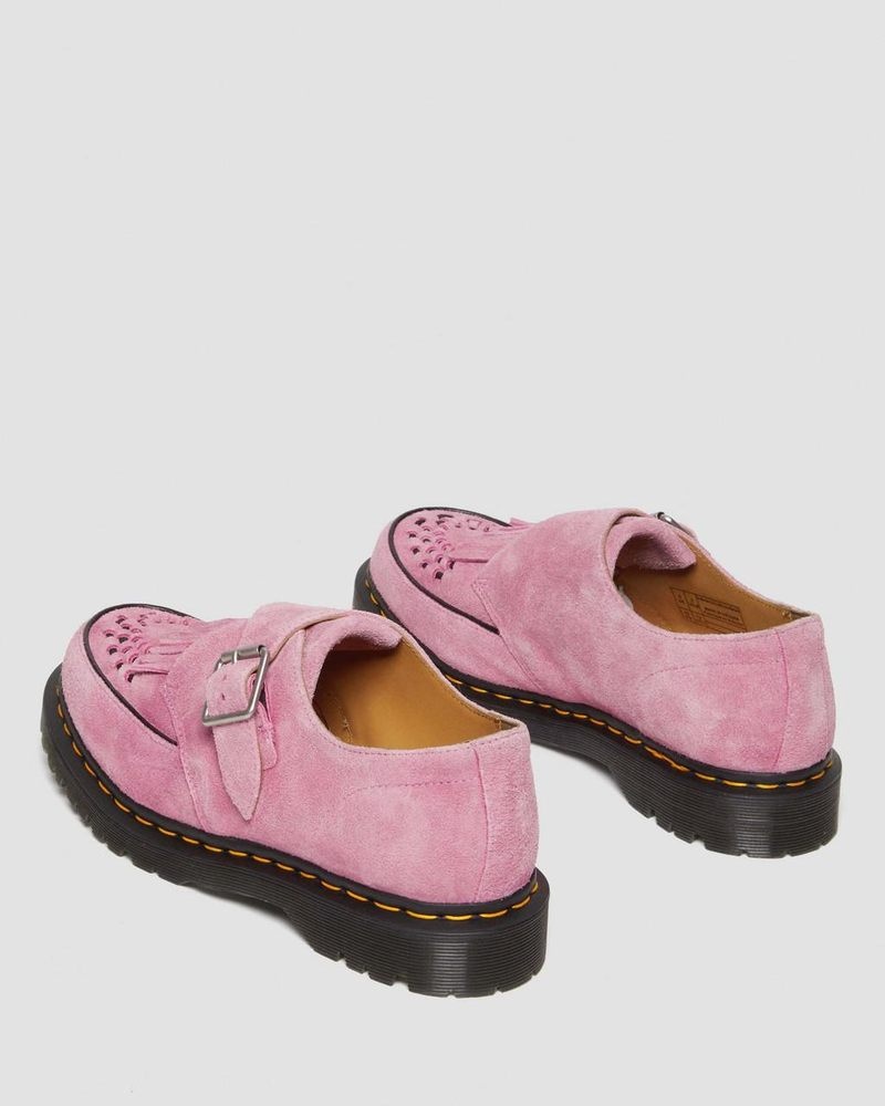 Zapatos Dr Martens Ramsey Gamuza Kiltie Hebilla Creepers (Desert Oasis Gamuza) Rosas | GR38-M2GS