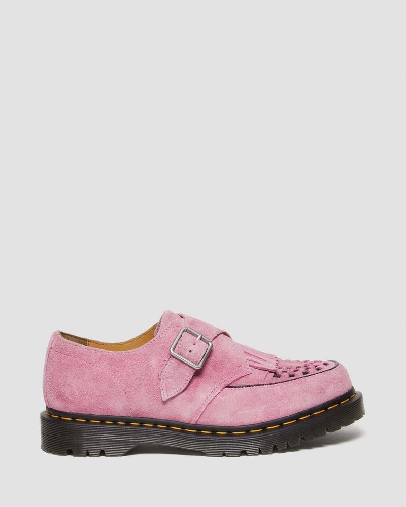 Zapatos Dr Martens Ramsey Gamuza Kiltie Hebilla Creepers (Desert Oasis Gamuza) Rosas | GR38-M2GS