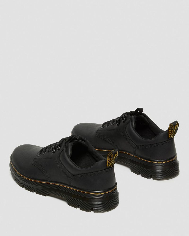 Zapatos Dr Martens Reeder Wyoming Cuero Utility Shoes (Wyoming) Negras | JN63-D2HT