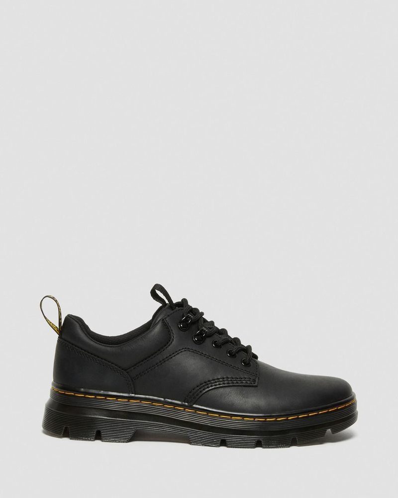 Zapatos Dr Martens Reeder Wyoming Cuero Utility Shoes (Wyoming) Negras | JN63-D2HT