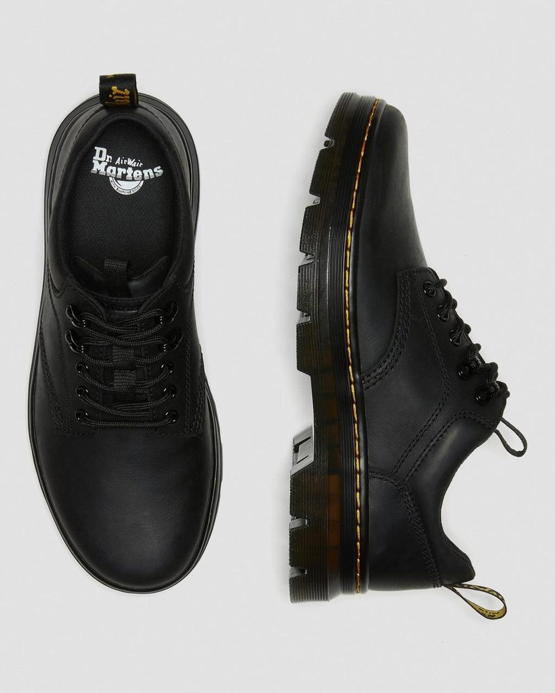 Zapatos Dr Martens Reeder Wyoming Cuero Utility Shoes (Wyoming) Negras | JN63-D2HT