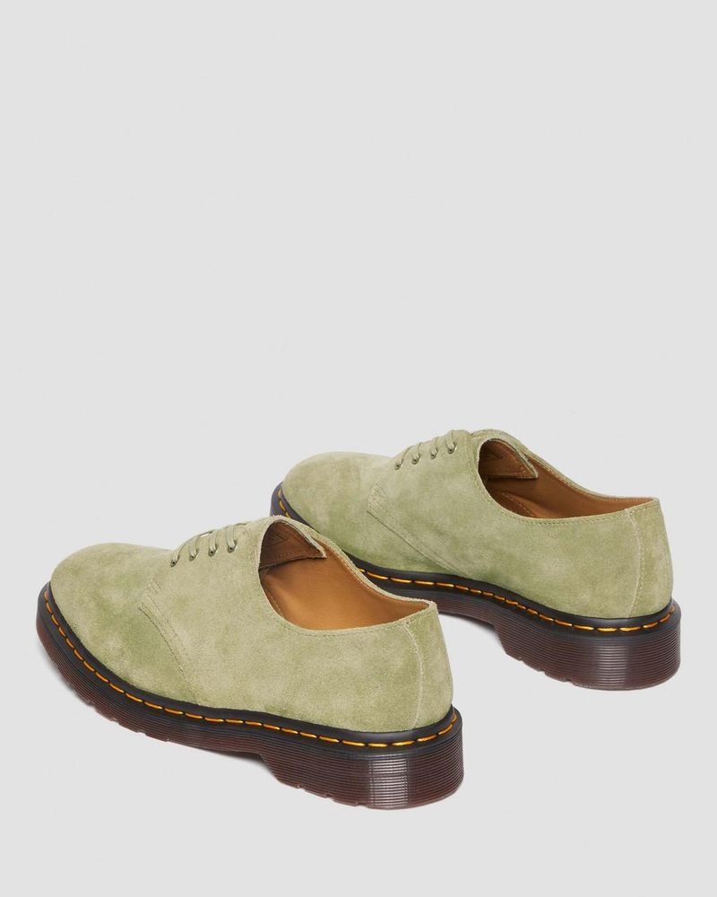 Zapatos Dr Martens Smiths Gamuza Vestido Shoes (Desert Oasis Gamuza) Verde Oliva | WU26-P5DK