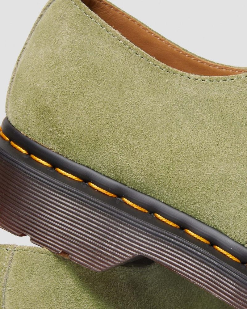 Zapatos Dr Martens Smiths Gamuza Vestido Shoes (Desert Oasis Gamuza) Verde Oliva | WU26-P5DK