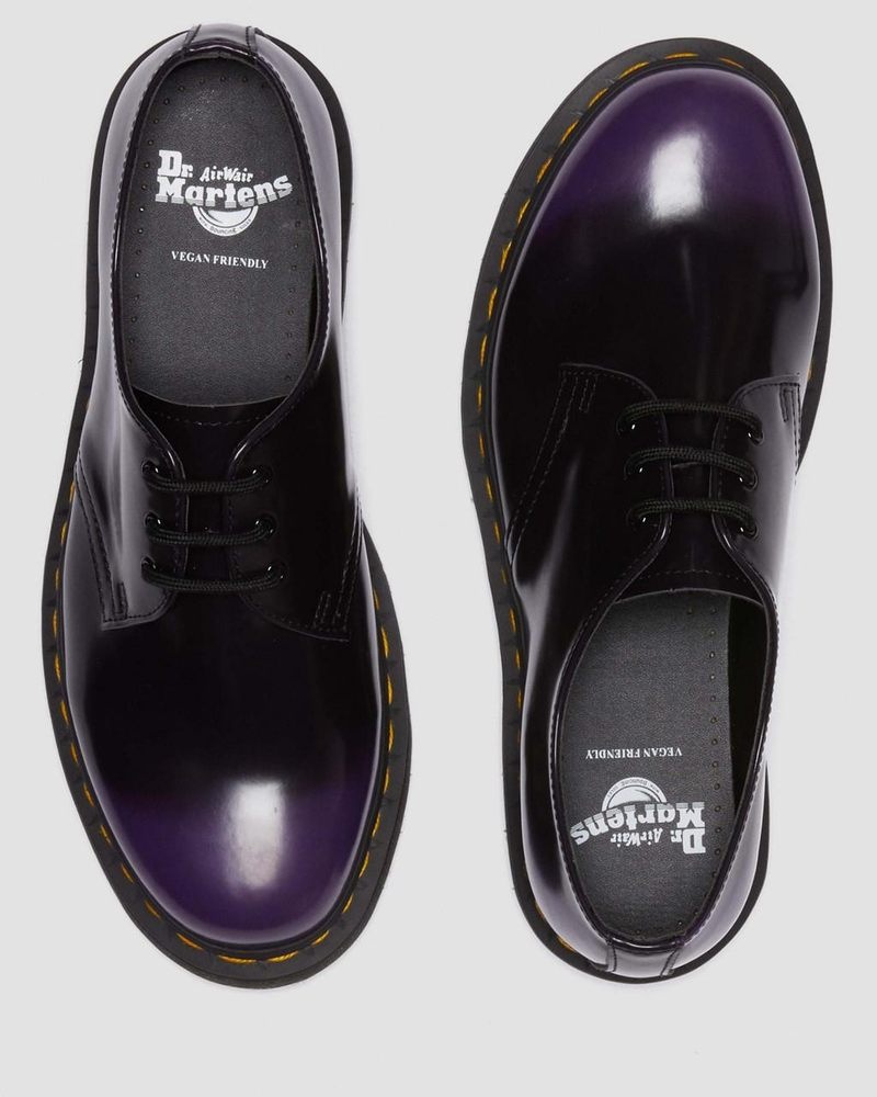 Zapatos Dr Martens Vegan 1461 Oxford Shoes (Oxford Rub Off) Moradas | UX76-D3TY