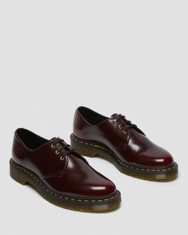 Zapatos Dr Martens Vegan 1461 Oxford Shoes (Oxford Rub Off) Rojas | QO45-S8VZ