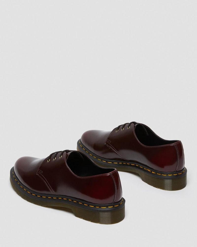 Zapatos Dr Martens Vegan 1461 Oxford Shoes (Oxford Rub Off) Rojas | QO45-S8VZ