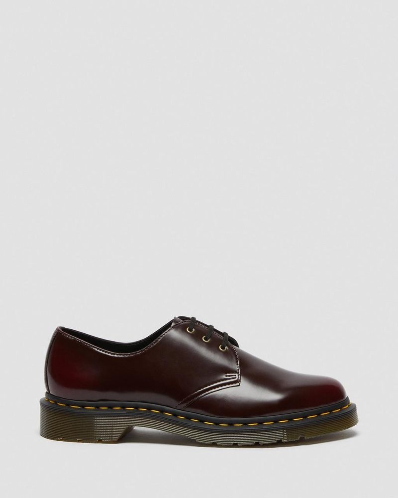 Zapatos Dr Martens Vegan 1461 Oxford Shoes (Oxford Rub Off) Rojas | QO45-S8VZ