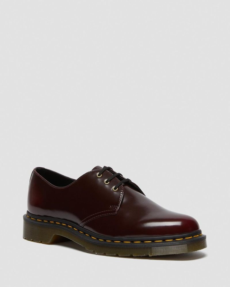 Zapatos Dr Martens Vegan 1461 Oxford Shoes (Oxford Rub Off) Rojas | QO45-S8VZ