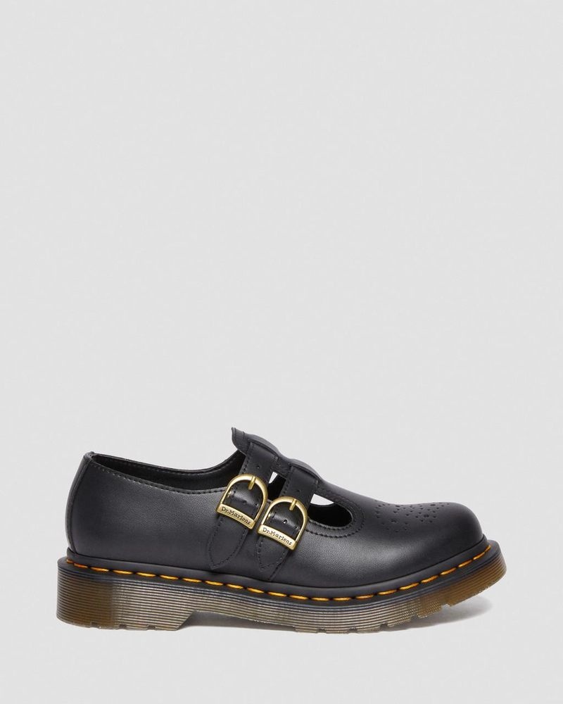 Zapatos Dr Martens Vegan 8065 Felix Mary Jane Shoes (Felix Rub Off) Negras | FK05-C2FI