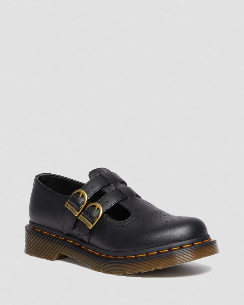 Zapatos Dr Martens Vegan 8065 Felix Mary Jane Shoes (Felix Rub Off) Negras | FK05-C2FI