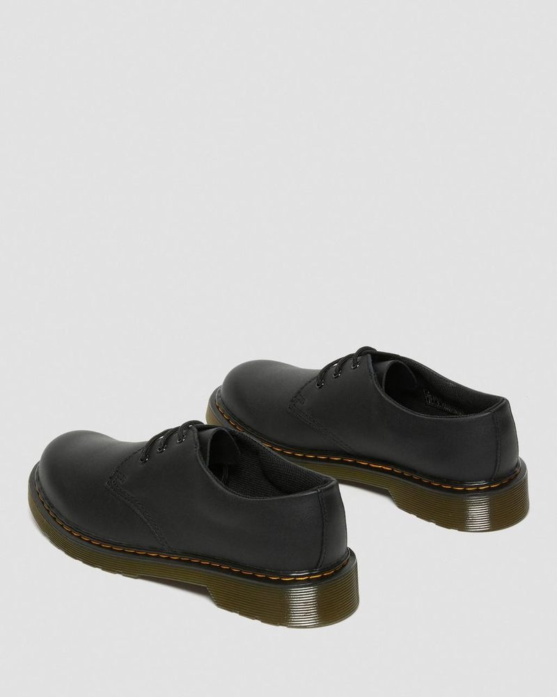 Zapatos Dr Martens Youth 1461 Softy T Cuero Shoes (Softy T) Negras | EH62-O2UK