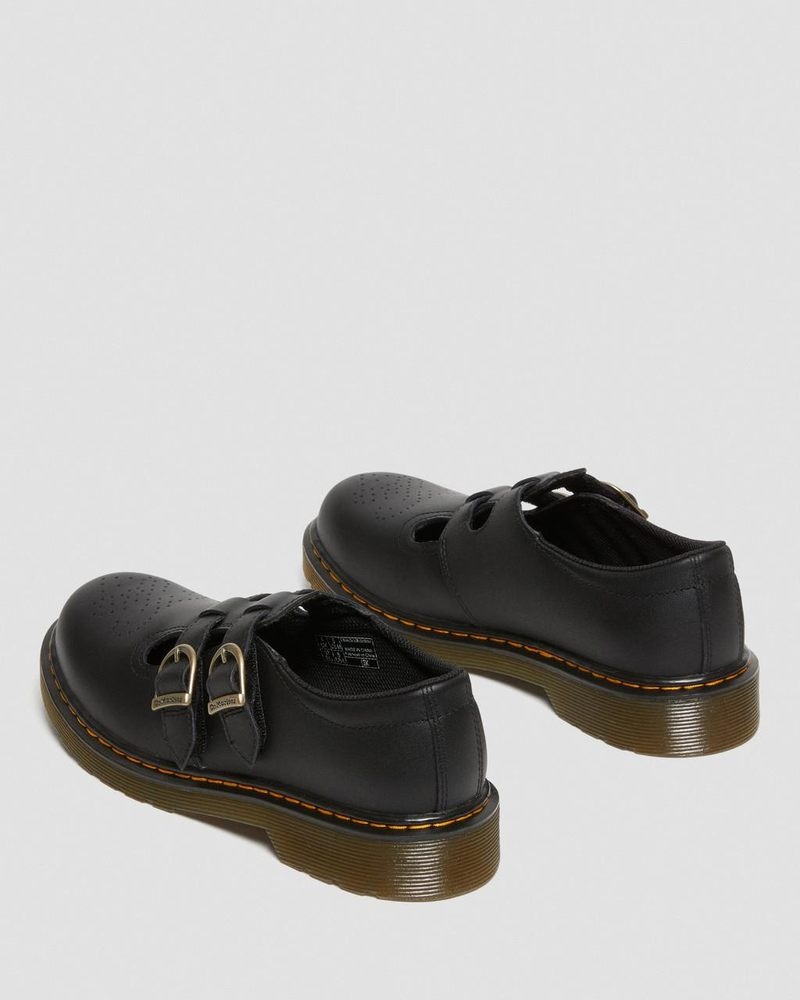 Zapatos Dr Martens Youth 8065 Softy T Cuero Mary Jane Shoes (Softy T) Negras | RU37-U4FW