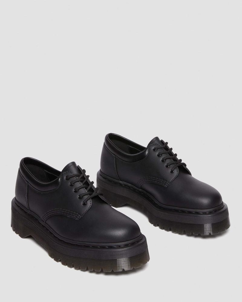 Zapatos de Plataforma Dr Martens Vegan 8053 Felix Plataforma Casuales Shoes (Felix Rub Off) Negras | OV41-K2IC