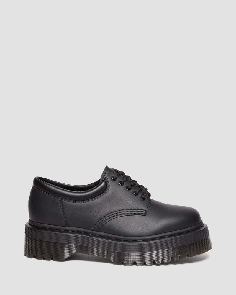 Zapatos de Plataforma Dr Martens Vegan 8053 Felix Plataforma Casuales Shoes (Felix Rub Off) Negras | OV41-K2IC